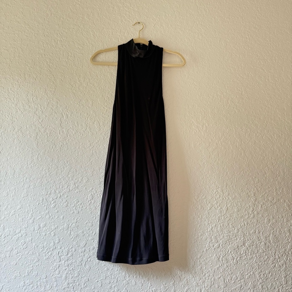 Alice + Olivia Black Halter Sheath Mini Dress